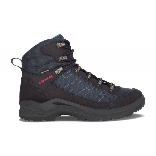 Lowa Hiking Shoes Taurus Pro Mid GTX (All-Terrain, Suede Leather, Waterproof) Navy Blue Women